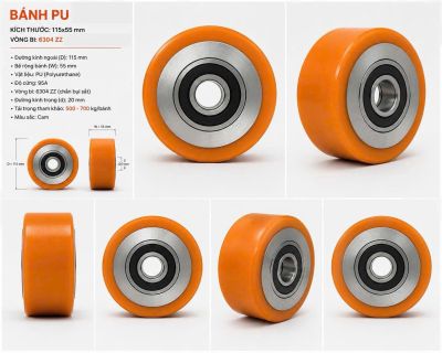 Bánh cân bằng xe nâng tay điện Jialift, Heli 115x55mm